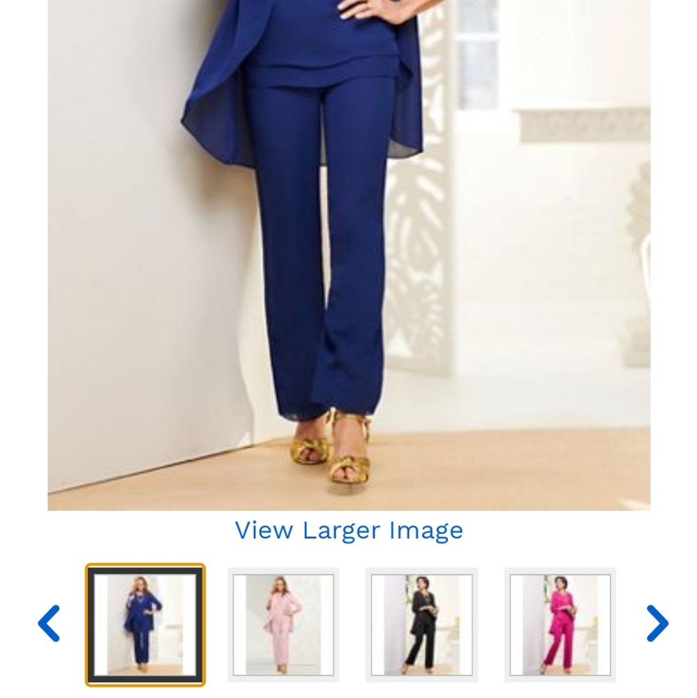 Draper and Damon flirty pant set two pc outfit